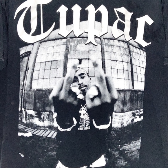Tupac Shakur 👑 Graphic Print Official 2Pac Merch 1/1 Rare Find XXL UNI​​​​ - Picture 3 of 4